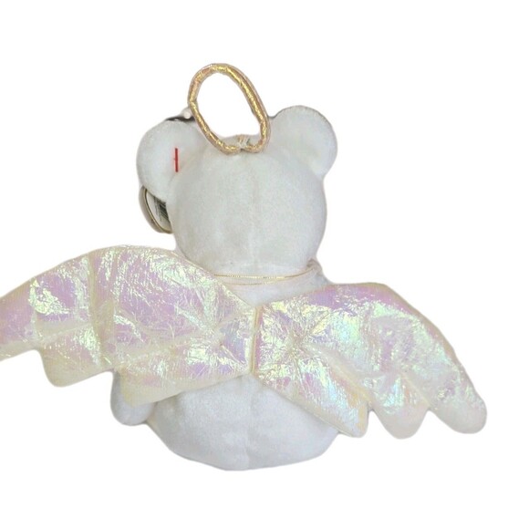 Beanie Baby TY Retired “Halo” the Angel Bear – Rare 1998 Brown Nose - Picture 8 of 13